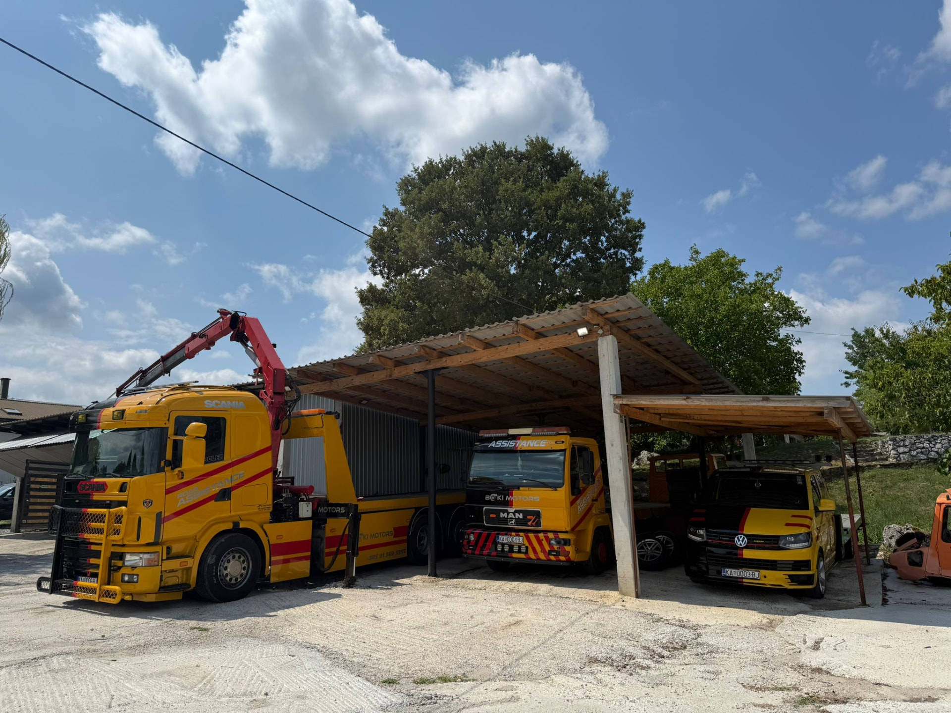 Boki Assistance vozni park vučne službe Karlovac